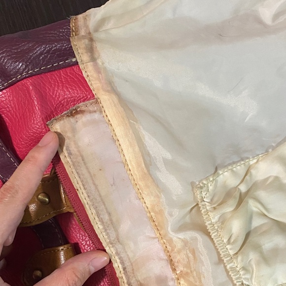 Sophie Martin Paris Stylish Pink Purple and Brown Women's Bag - Picture 10 of 12